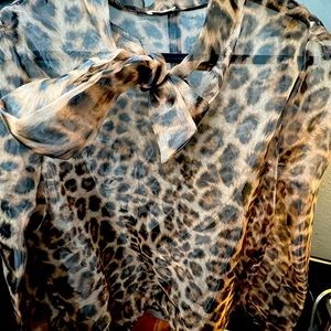 Very Sheer animal print blouse.  Bought from Giti